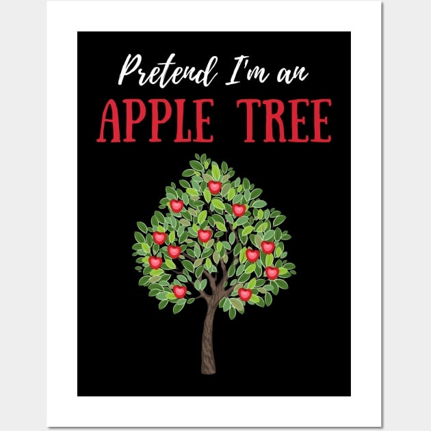 Pretend I'm an Apple Tree Cheap Simple Easy Lazy Halloween Costume Wall Art by Enriched by Art